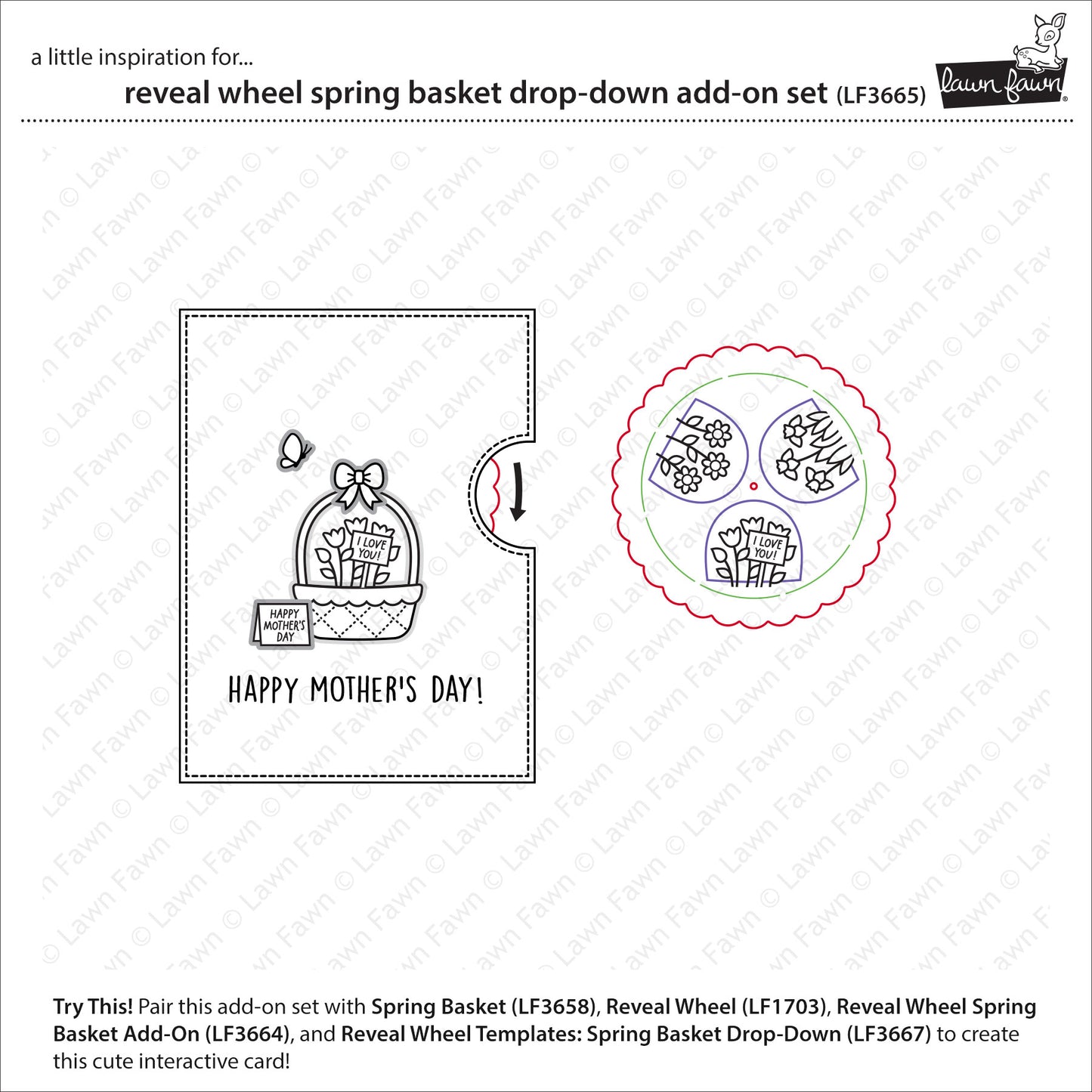 Reveal Wheel Templates: Spring Basket Drop-Down
