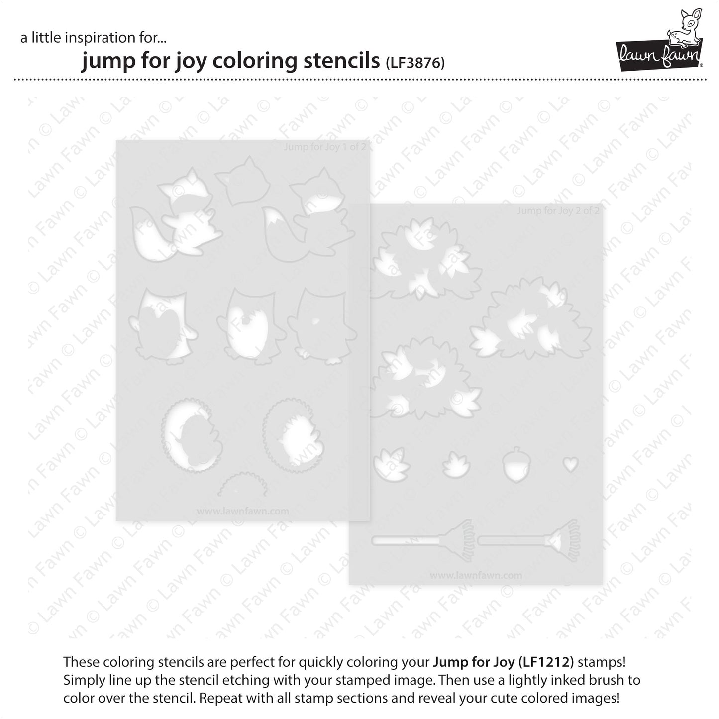 Jump For Joy Coloring Stencils