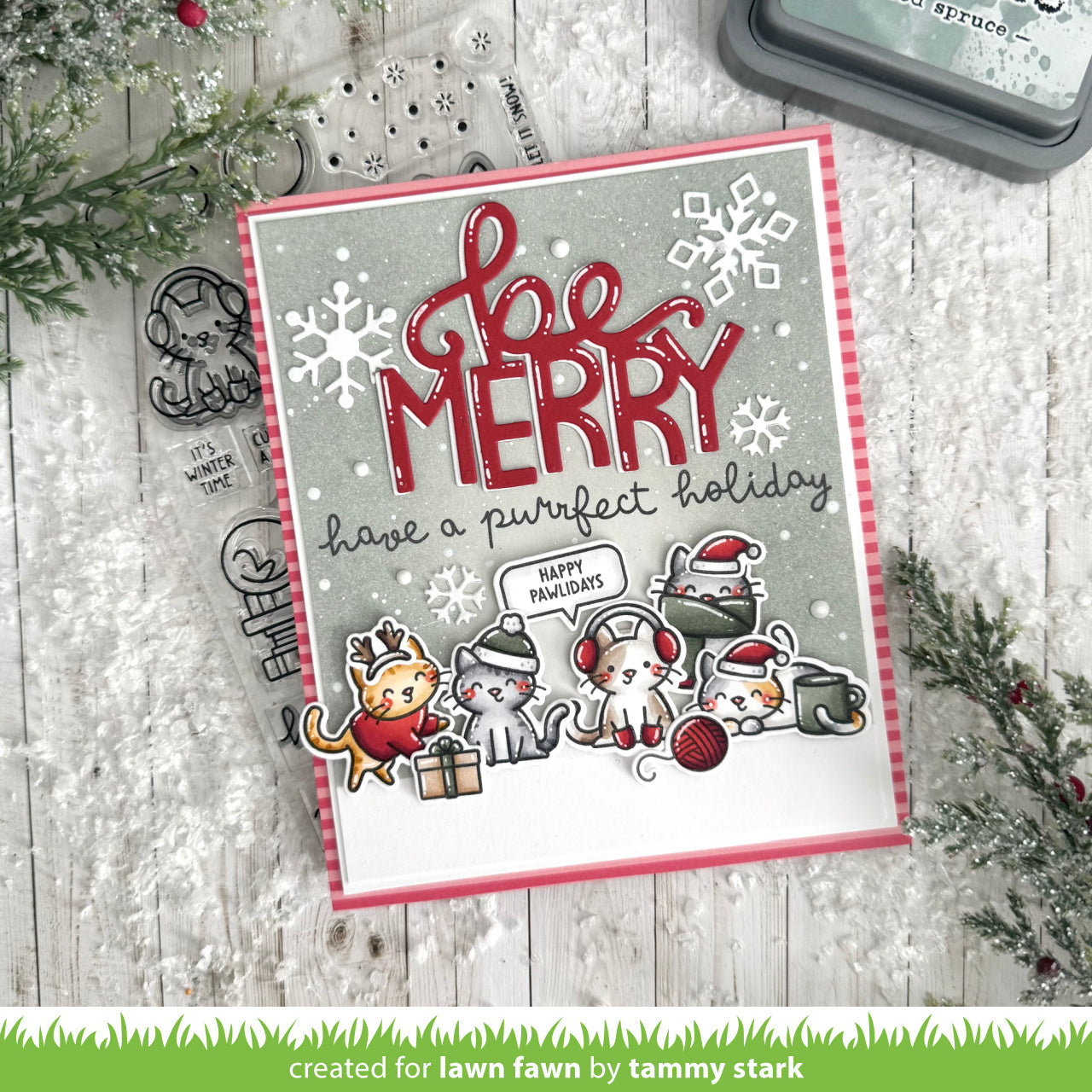 Cozy Cats Christmas Add-On Stamp Set