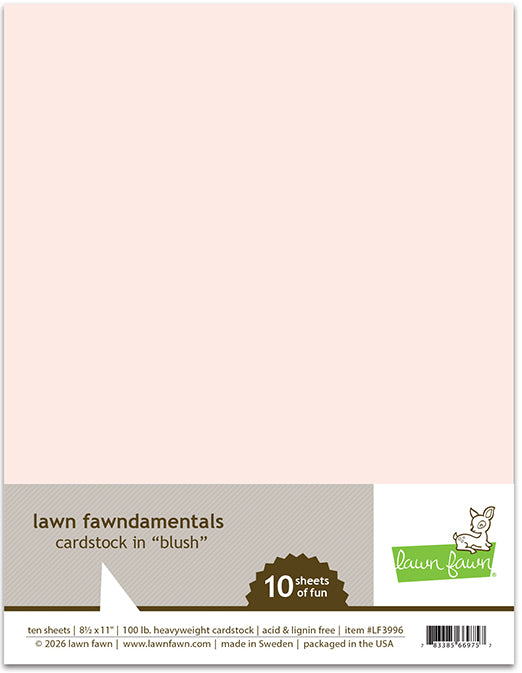 8.5x11 Cardstock - Blush