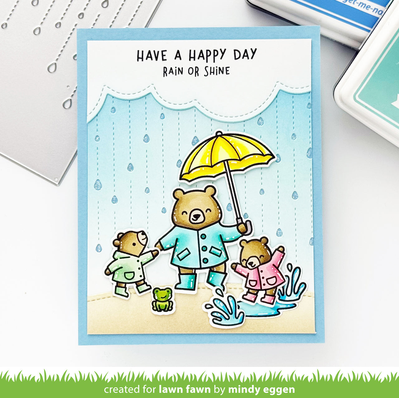 Rainy Day Backdrop: Portrait Lawn Cuts