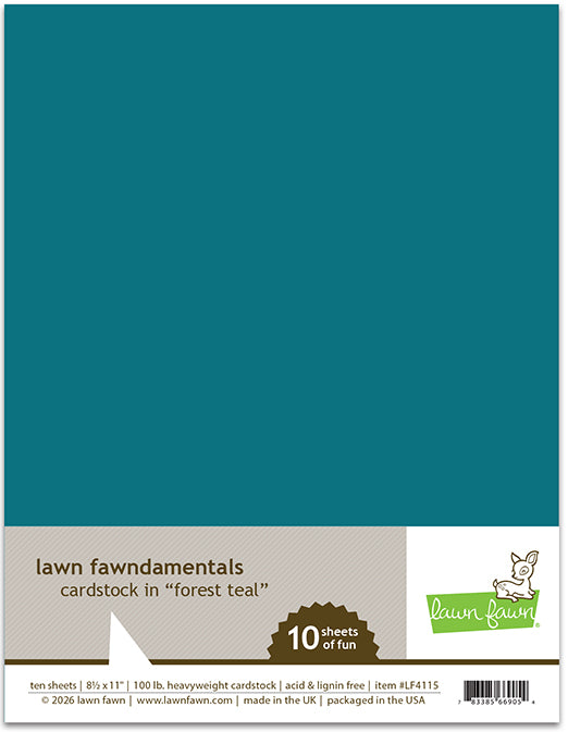 8.5 x 11 Cardstock - Forest Teal