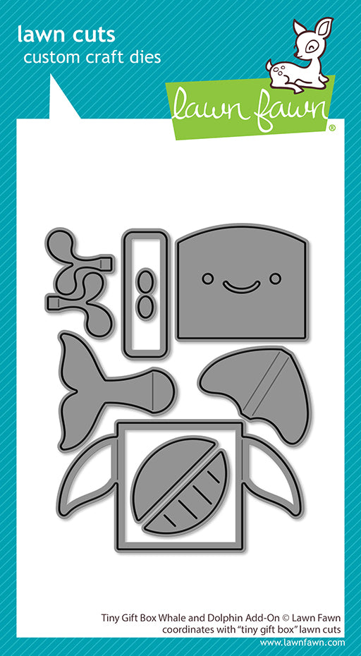 Tiny Gift Box Whale And Dolphin Add-On Lawn Cuts
