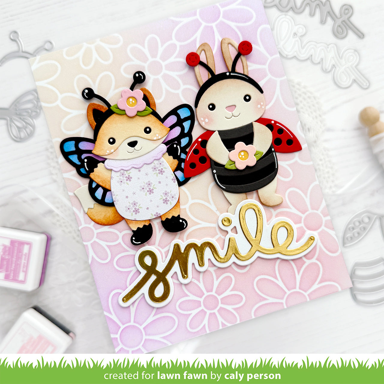 Scripty Smile Outline Add-On Lawn Cuts