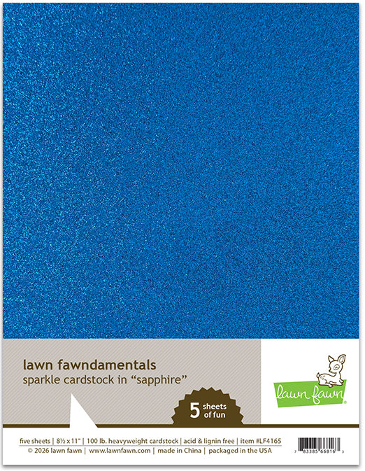 8.5 x 11 Sparkle Cardstock - Sapphire