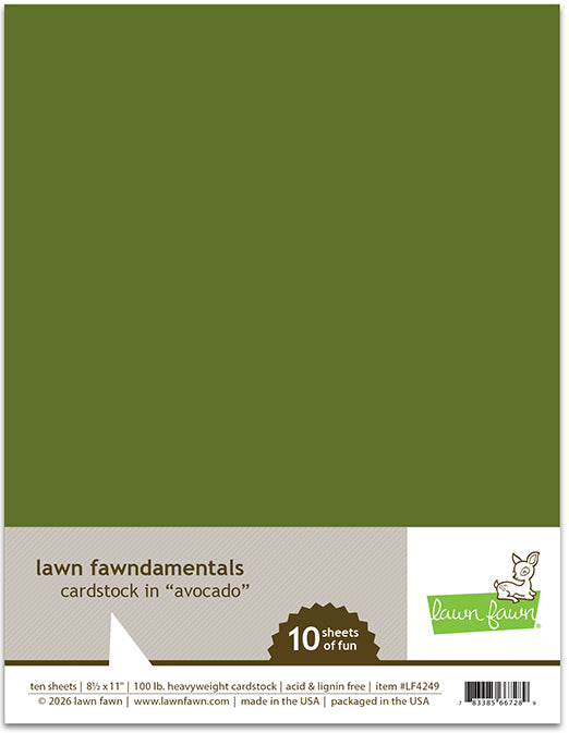 8.5 X 11 Cardstock - Avocado
