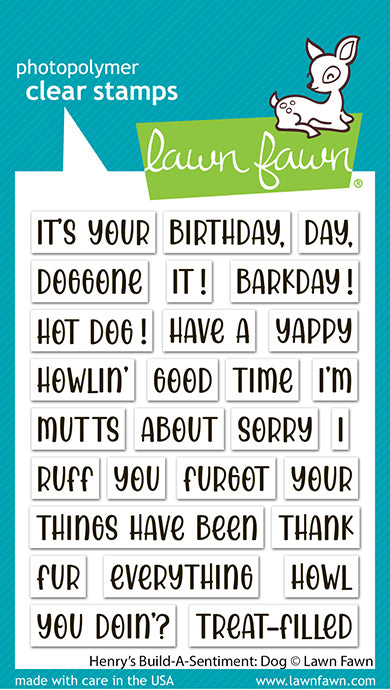 Henry's Build-A-Sentiment: Dog Stamp Set