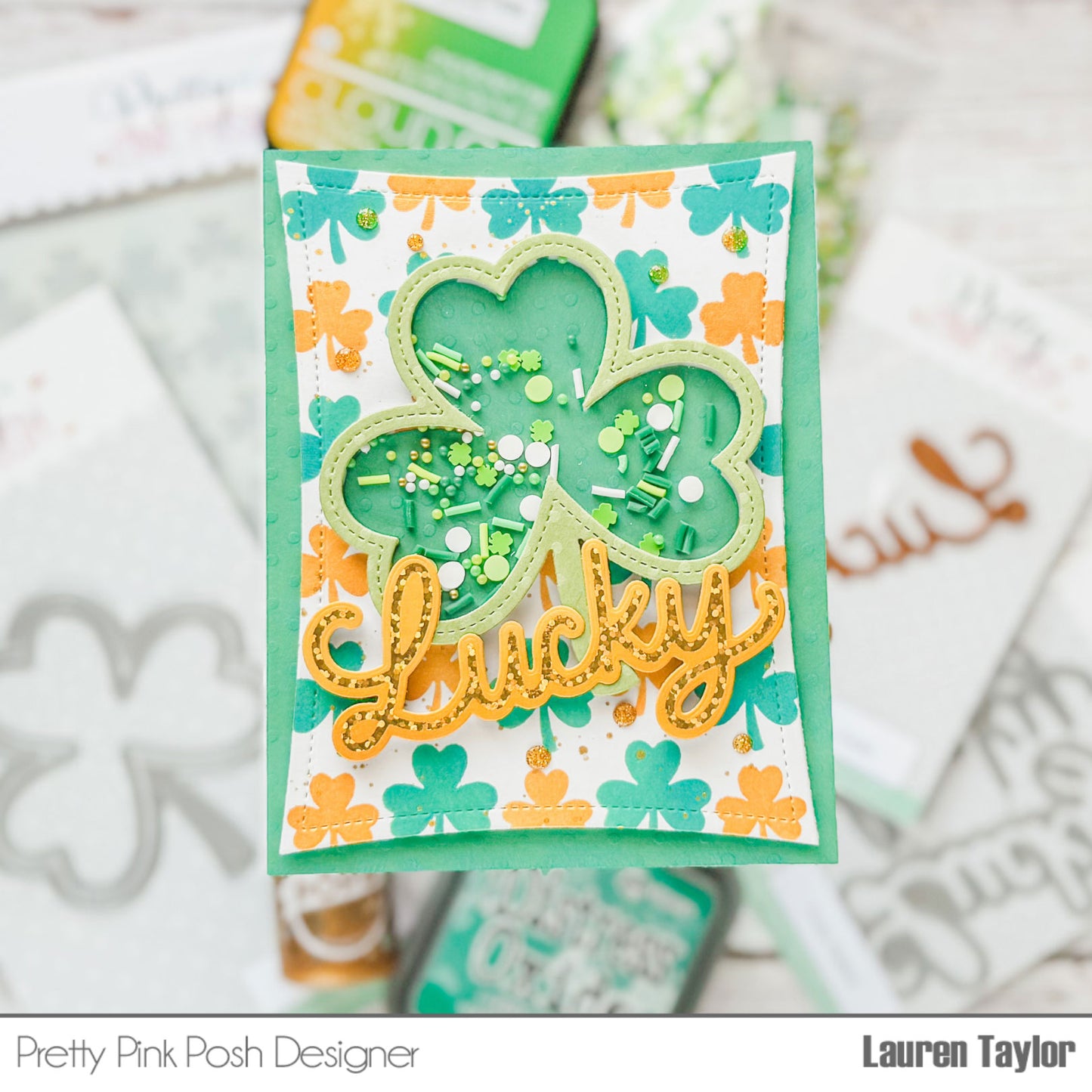 Layered Shamrocks Stencils