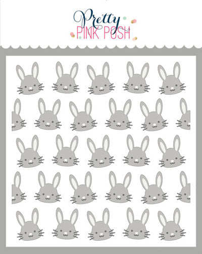 Layered Easter Bunnies Stencil