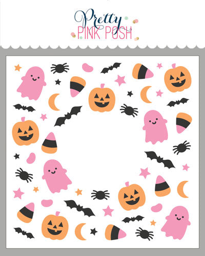 Layered Halloween Wreath Stencils