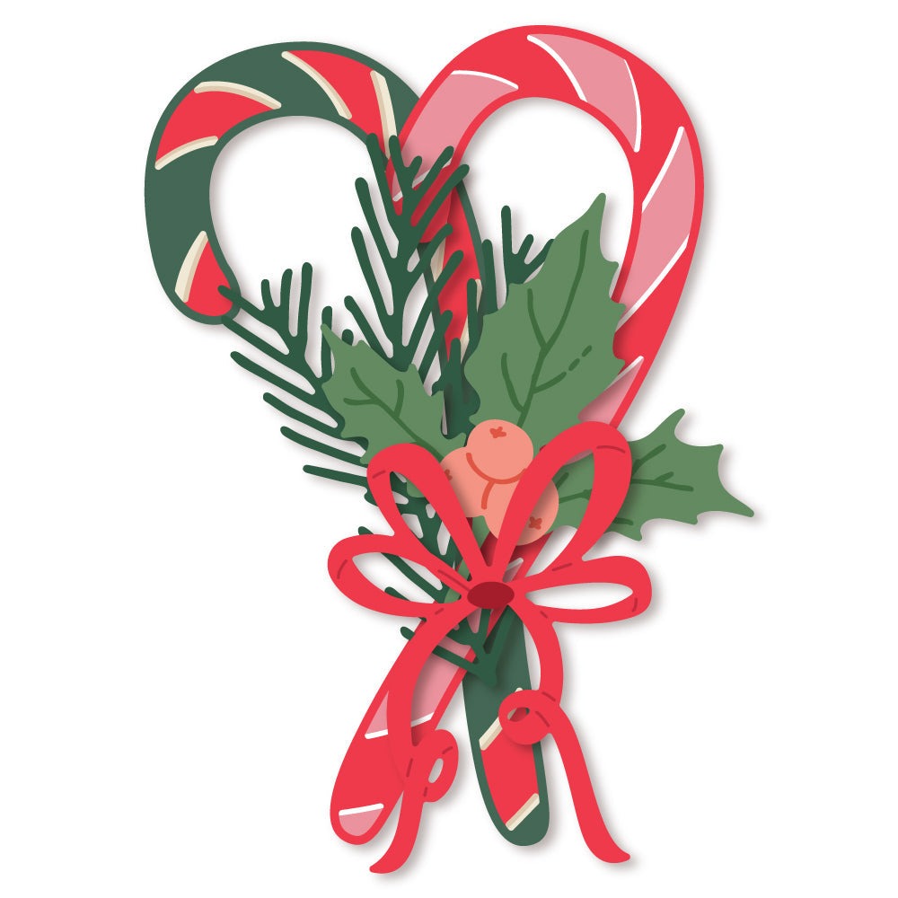 Lovely Layers: Candy Cane Honey Cuts