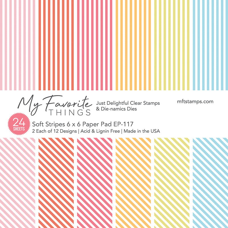 Soft Stripes 6x6 Paper Pad