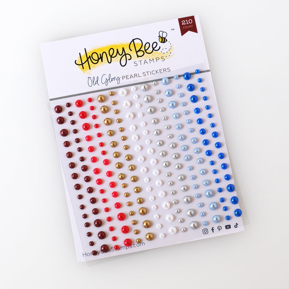 Old Glory Pearl Stickers
