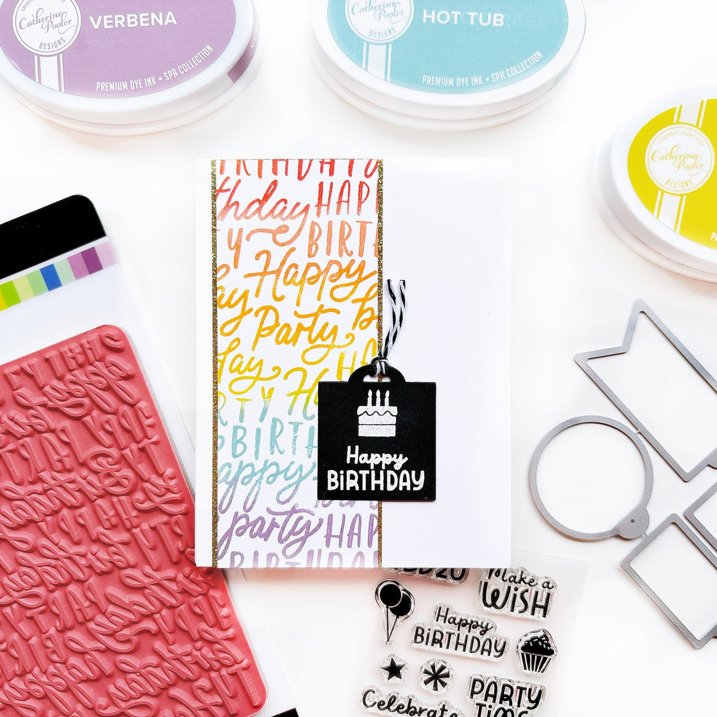 Mini Birthday Wishes Sentiments Stamp Set