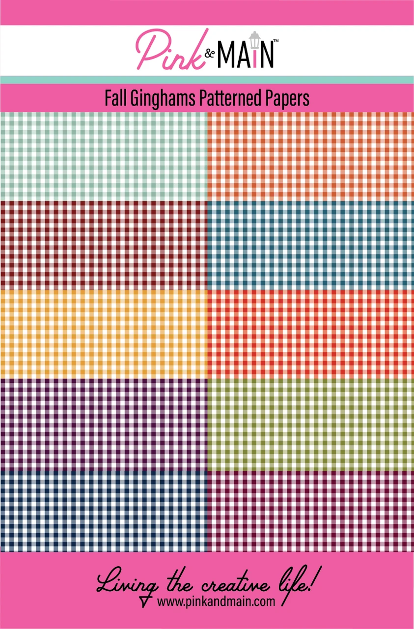 Fall Gingham 8.5 x 5.5 Paper Pack