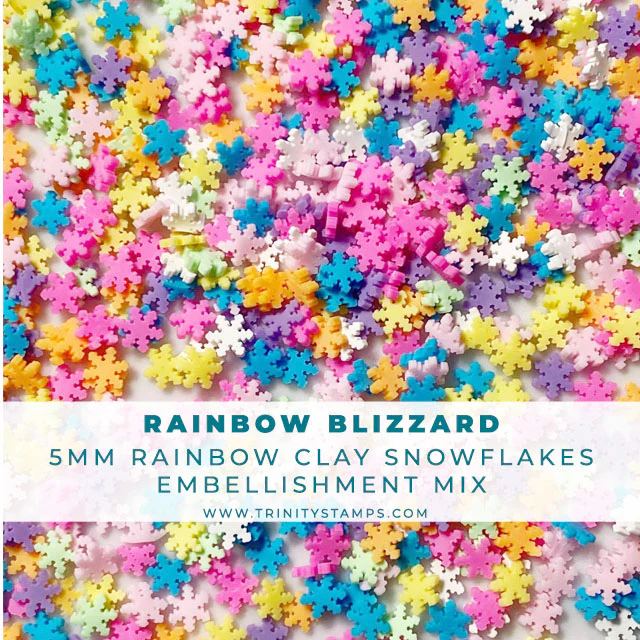 Rainbow Blizzard Clay Embellishment Mix
