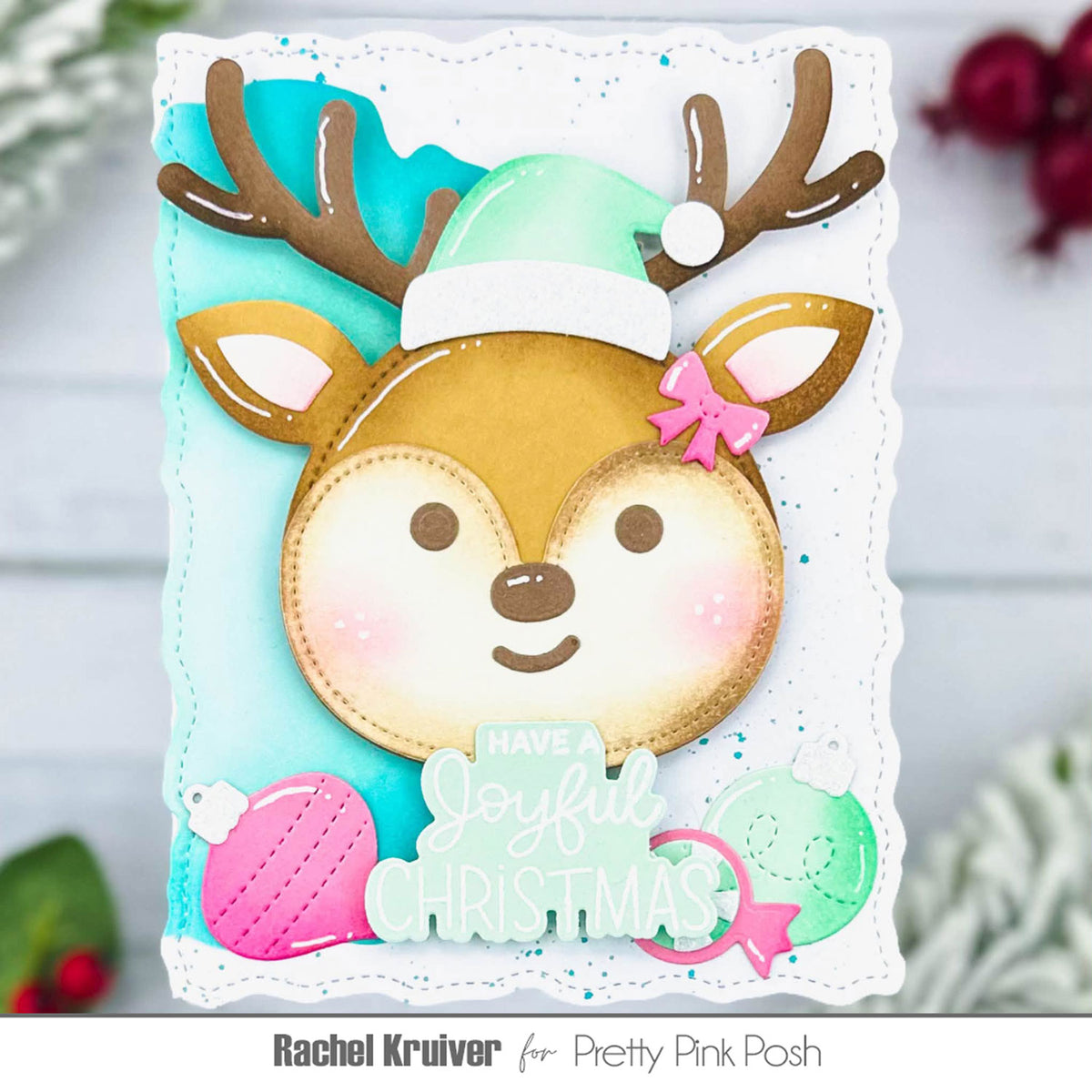 Reindeer Face Shaker Dies