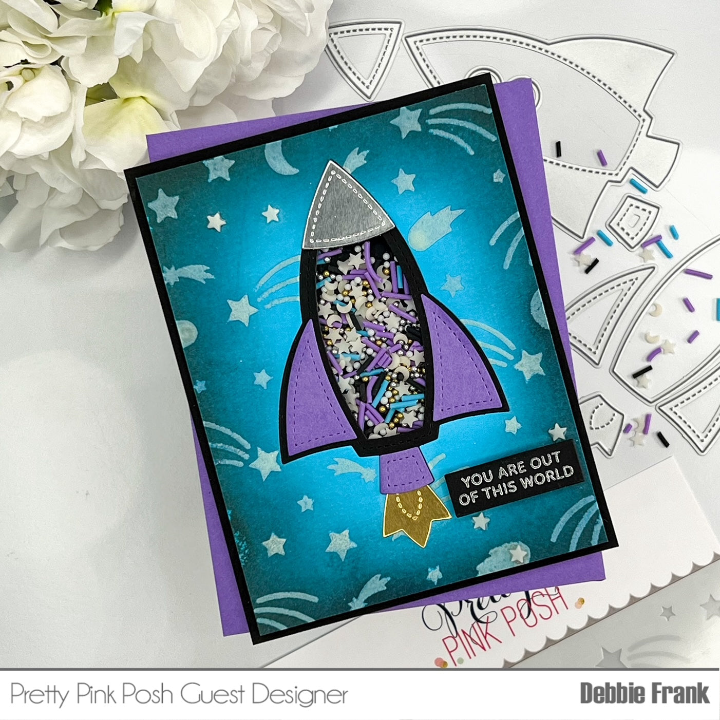 Layered Shooting Stars Stencils