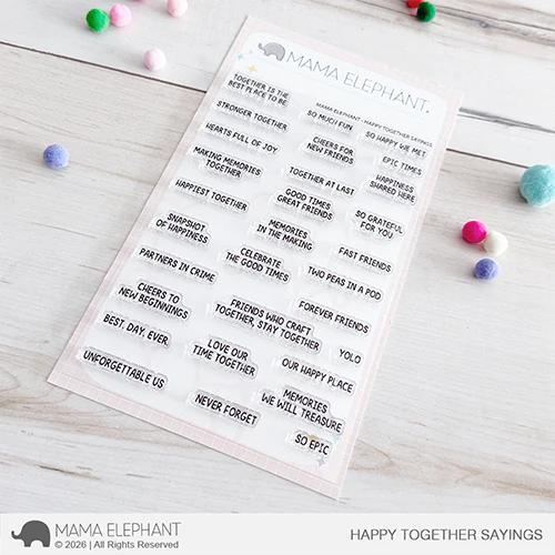 Happy Together Sayings Stamp Set
