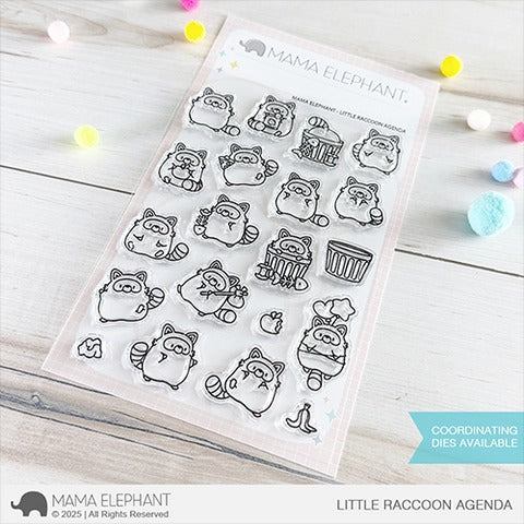 Little Raccoon Agenda Stamp Set