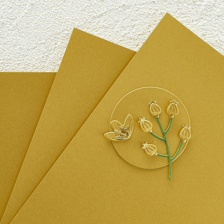 Brushed Gold 8.5 x 11 Cardstock