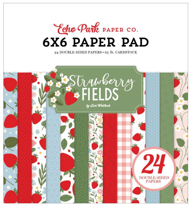 Strawberry Fields 6x6 Paper Pad