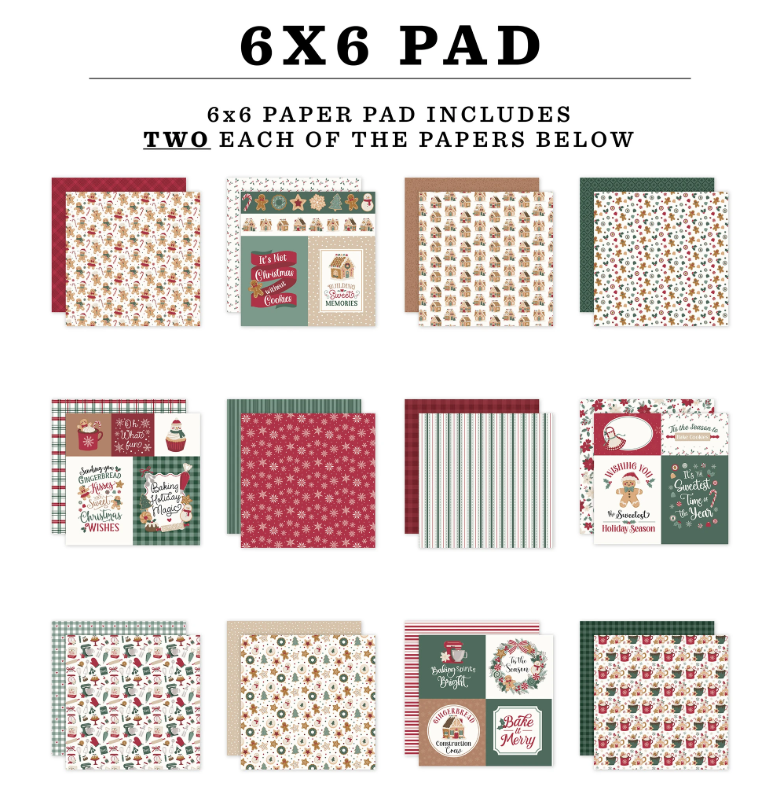 Baking Christmas Cheer 6x6 Paper Pad
