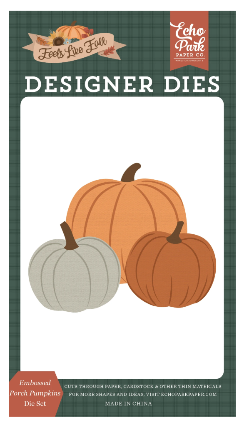 Feels Like Fall Embossed Porch Pumpkins Dies