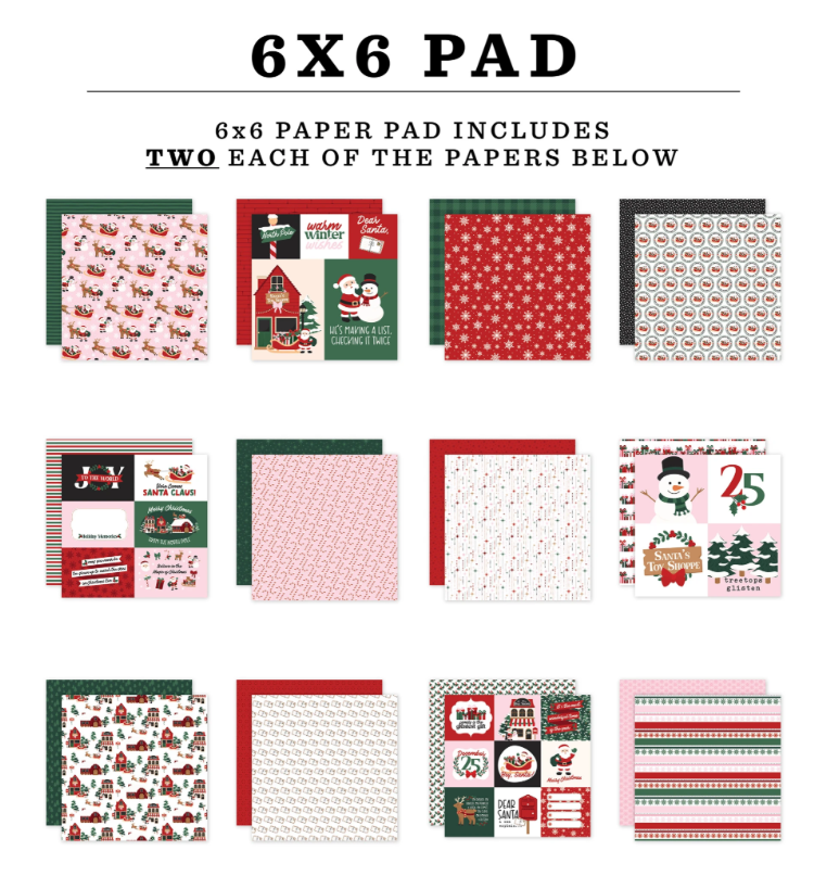 North Pole Christmas 6x6 Paper Pad