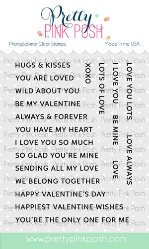 Sentiment Strips - Valentine Stamp Set