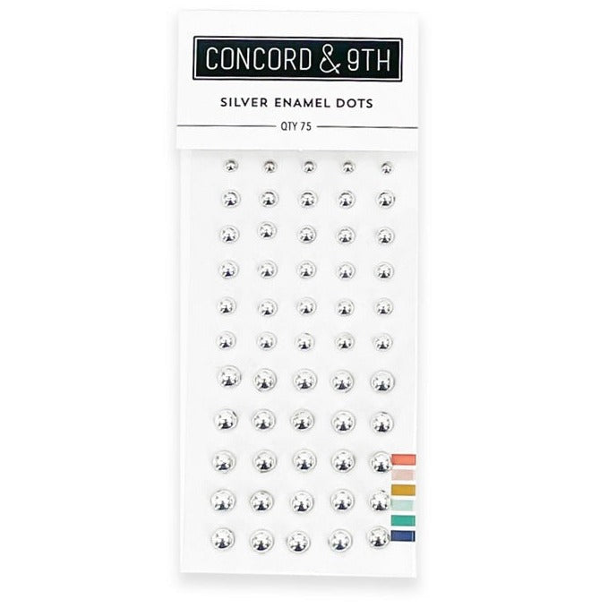 Enamel Dots: Silver