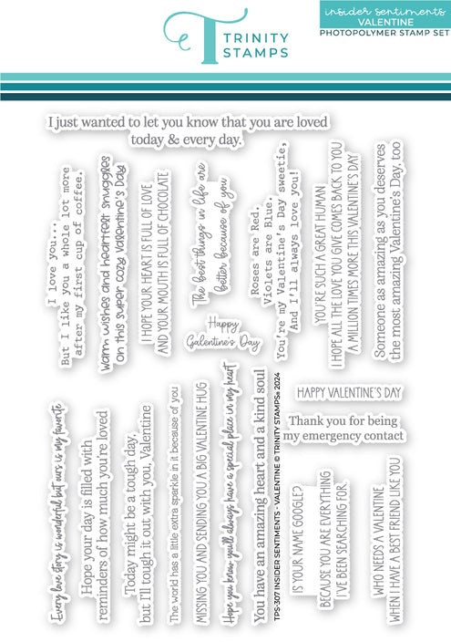 Insider Sentiments - Valentine Stamp Set