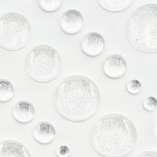 Transparent Sparkle Enamel Dots