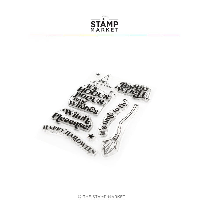 Basic Witch Greetings Stamp Set