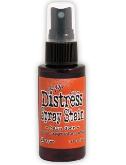 Distress Spray Stain Barn Door