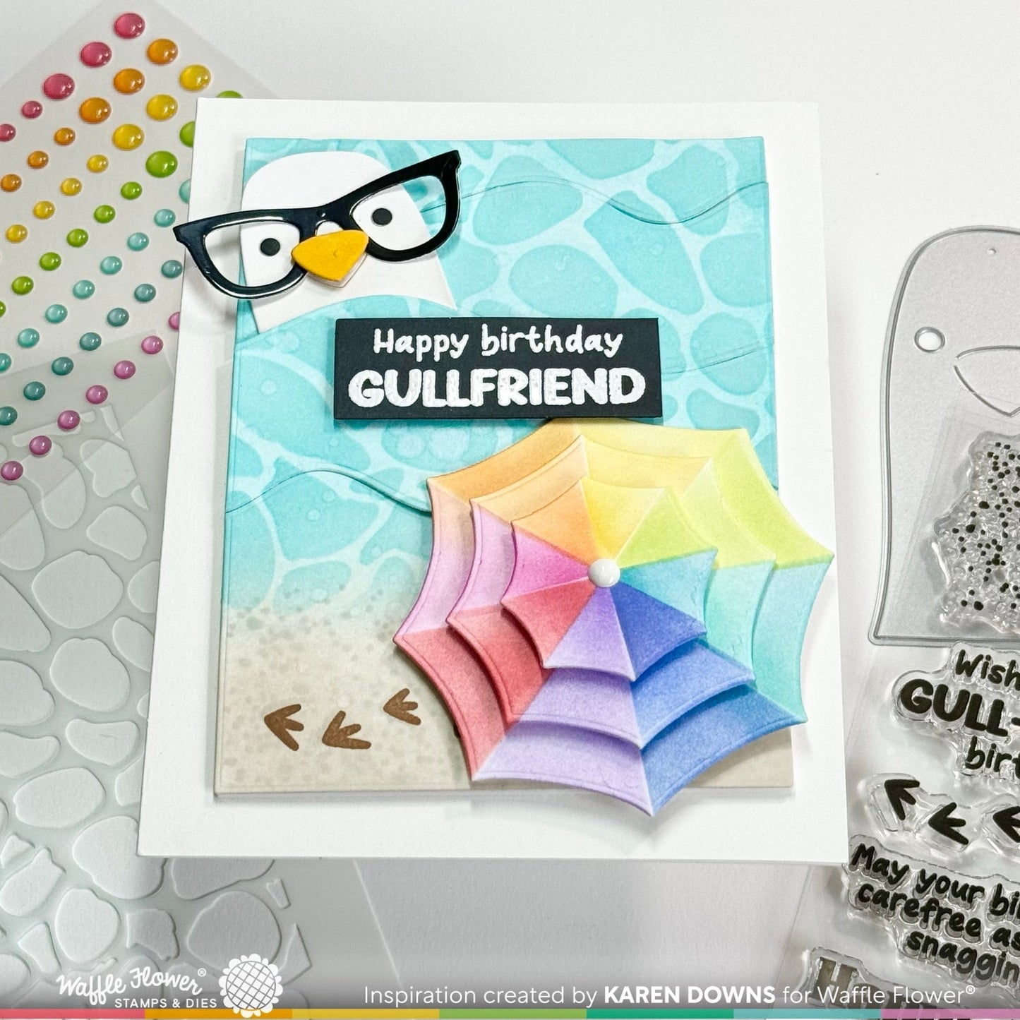 Beach Umbrella Die-n-Stencil