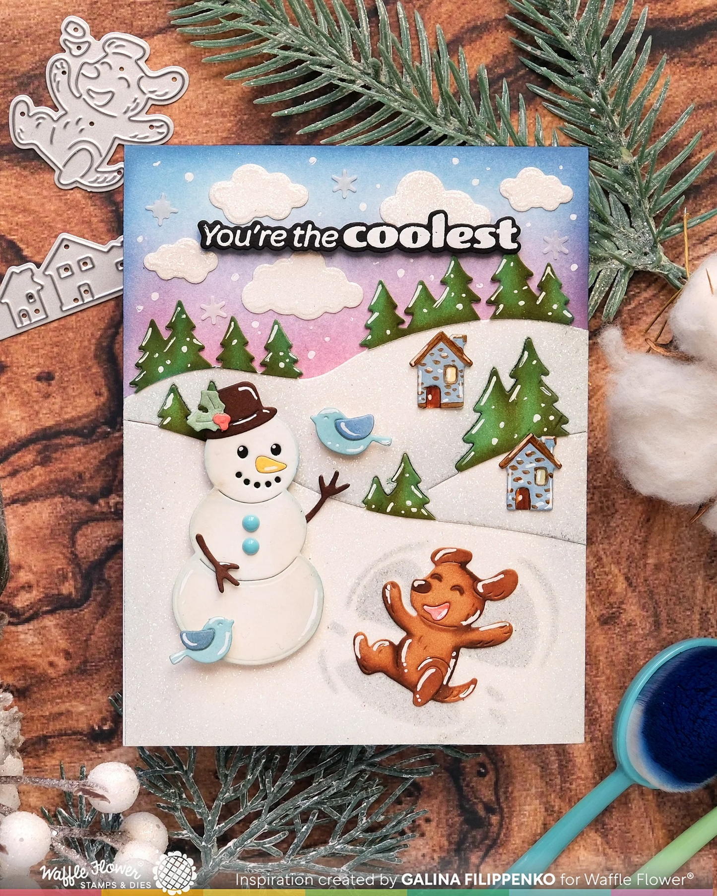 Snowy Hills Stencils