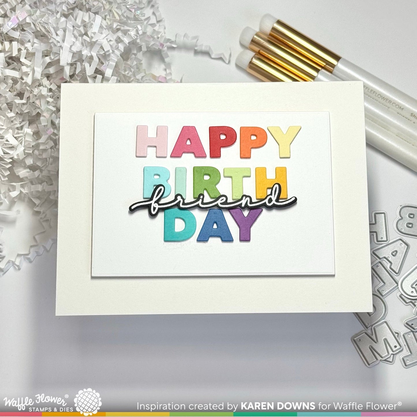 Overlapping Alpha Stamp Set