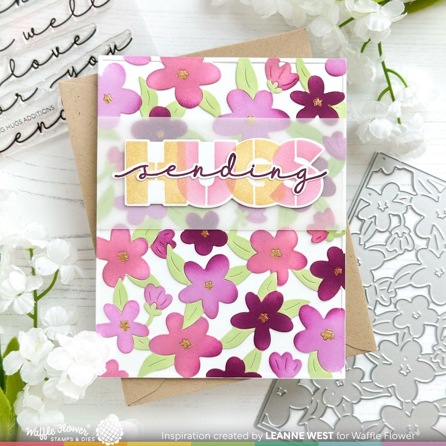 Overlapping Hugs Additions Stamp & Die