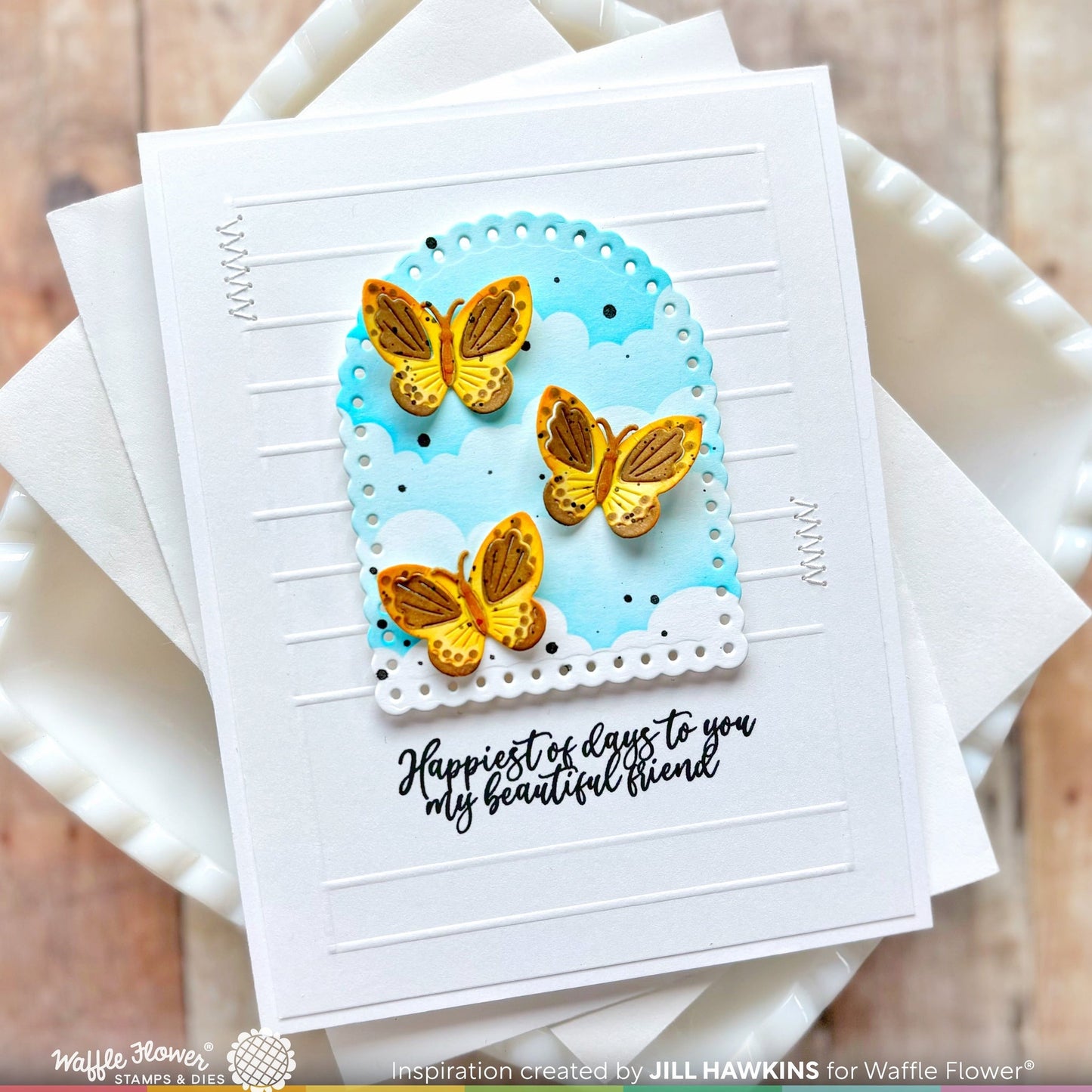 Multiple Butterflies Die-n-Stencil