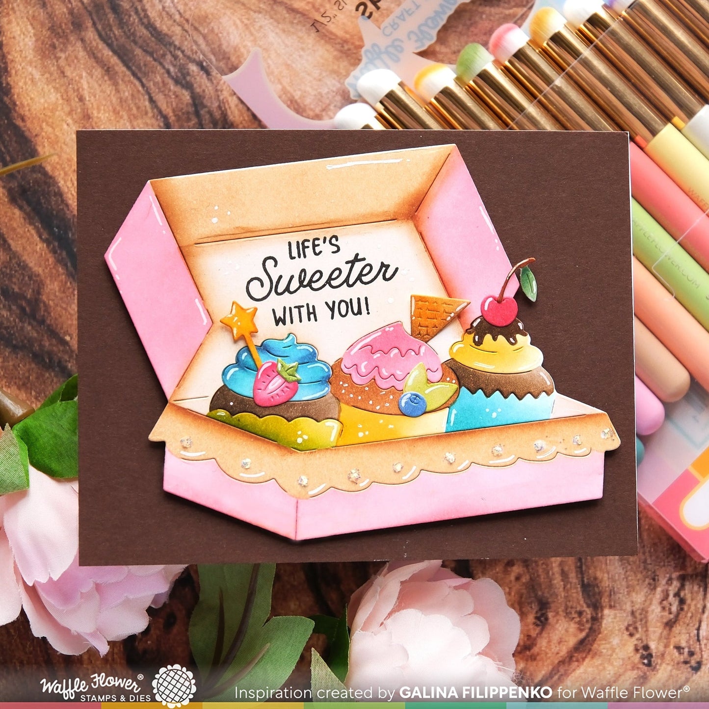 Boxed Cupcakes Stencils