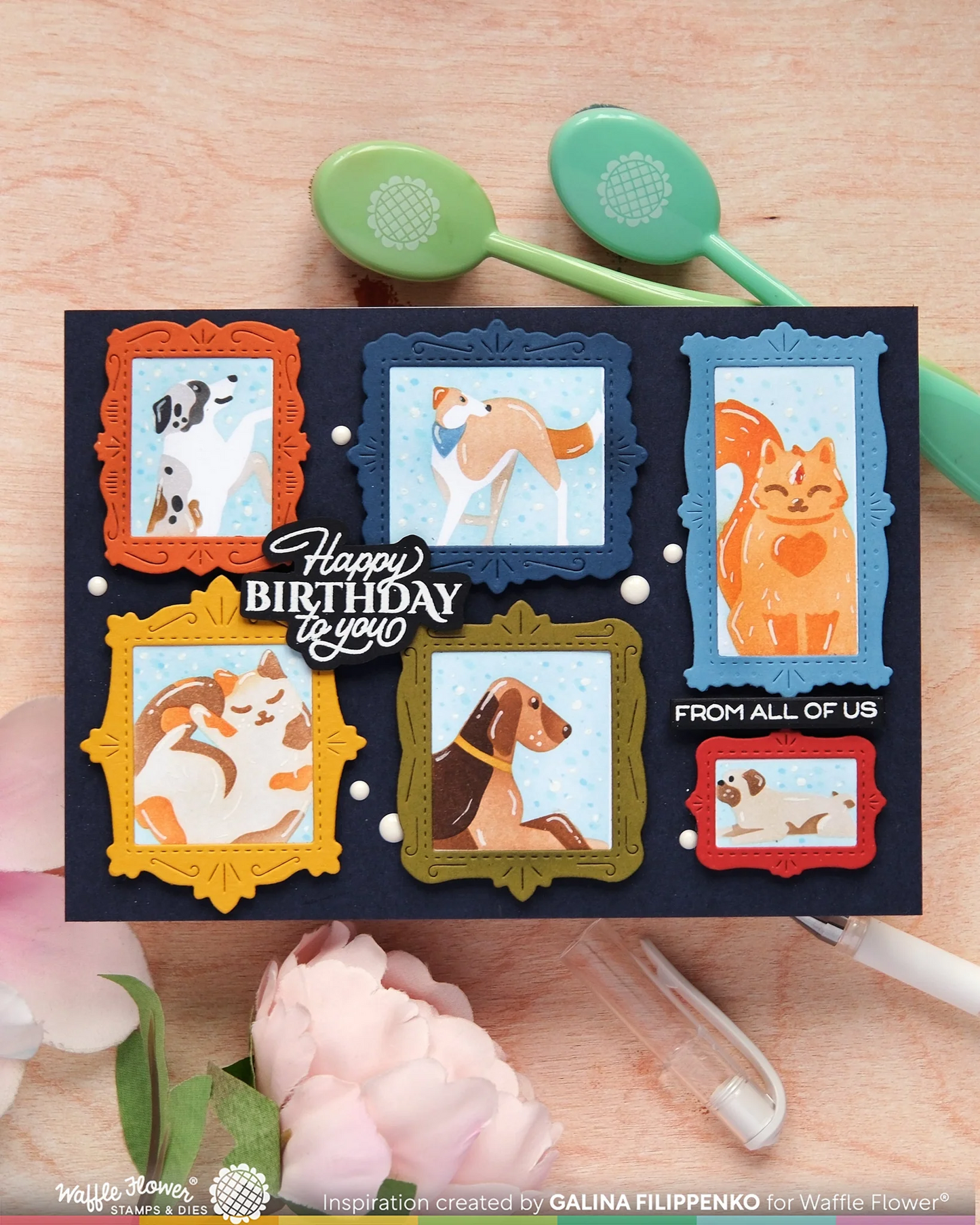 Postage Collage Frames Dies
