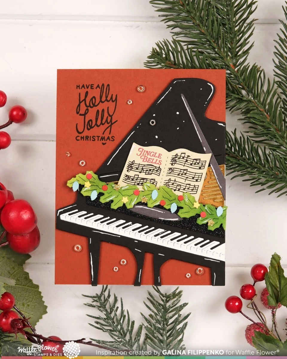 Grand Piano Garland Die