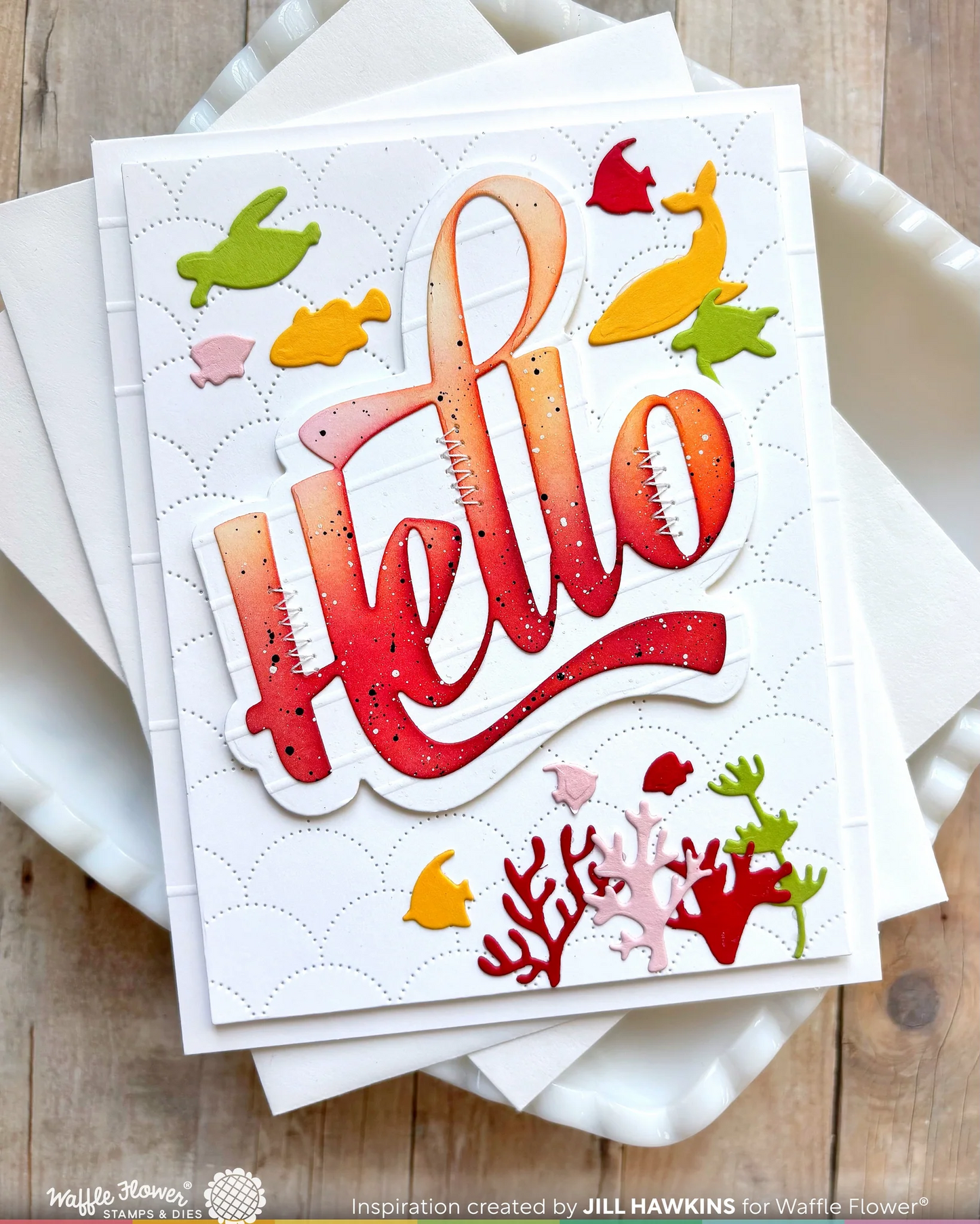 Waving Hello Word Die