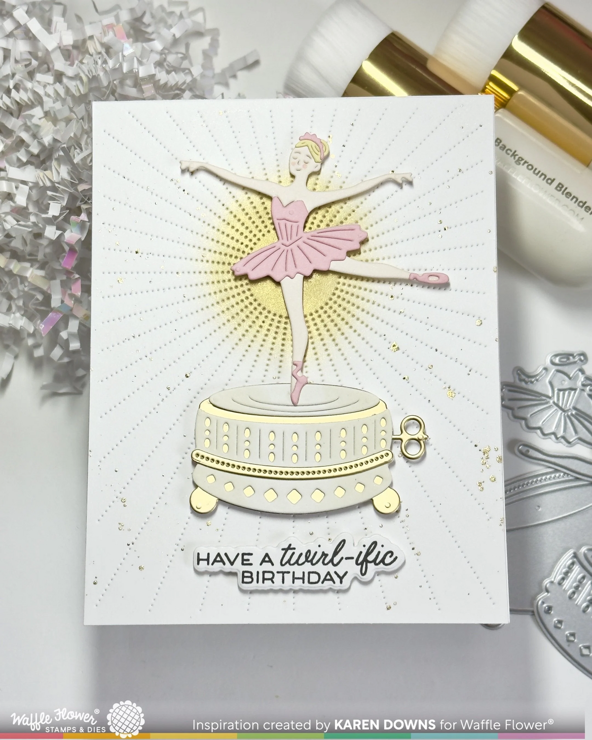 Ballerina Sentiments Stamp Set