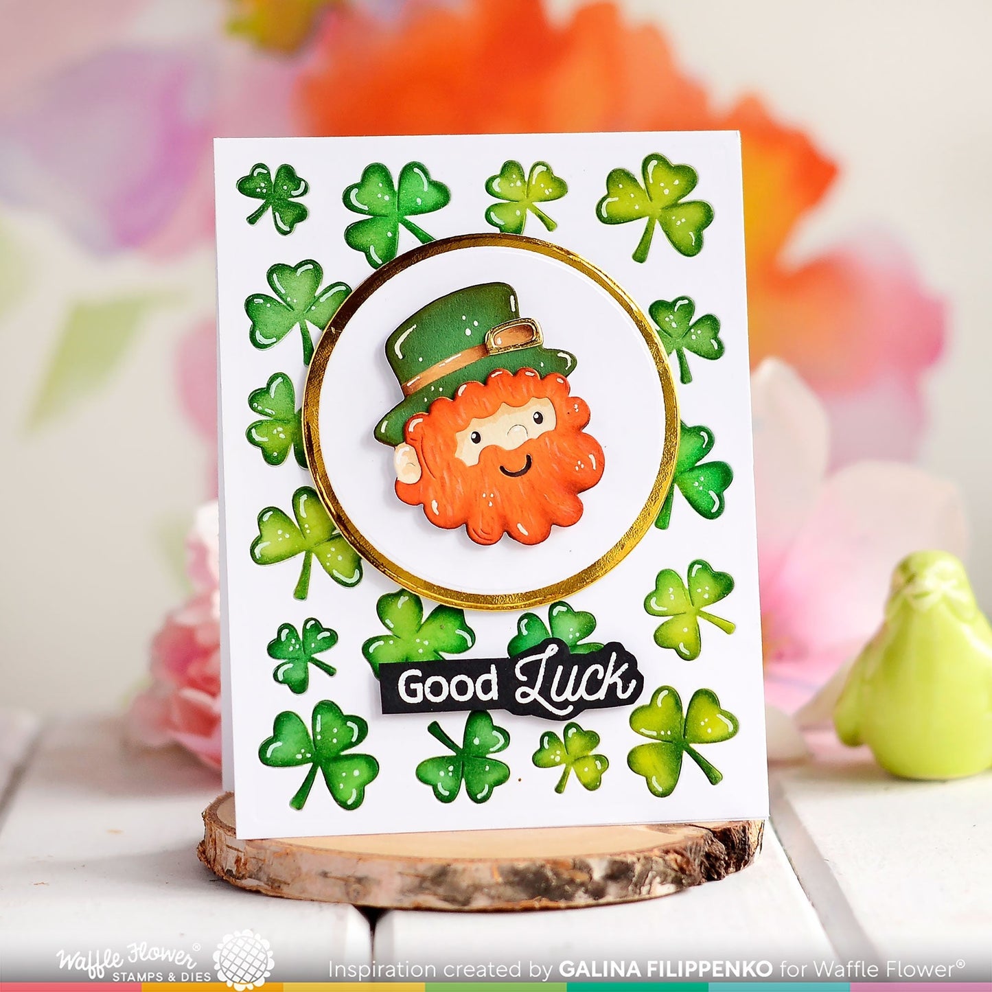 Clover Background Stencil
