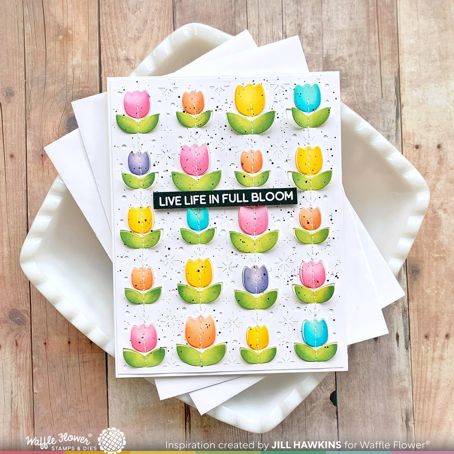 Lovely Tulips Stencil Duo