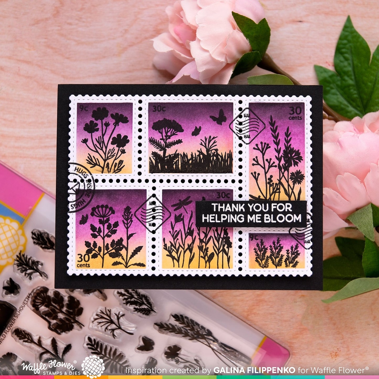 Wild Flower Silhouettes Stamp Set