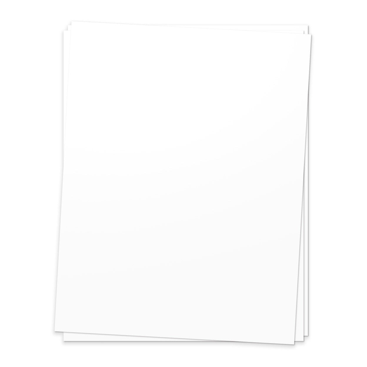 8.5 x 11 Cardstock: White