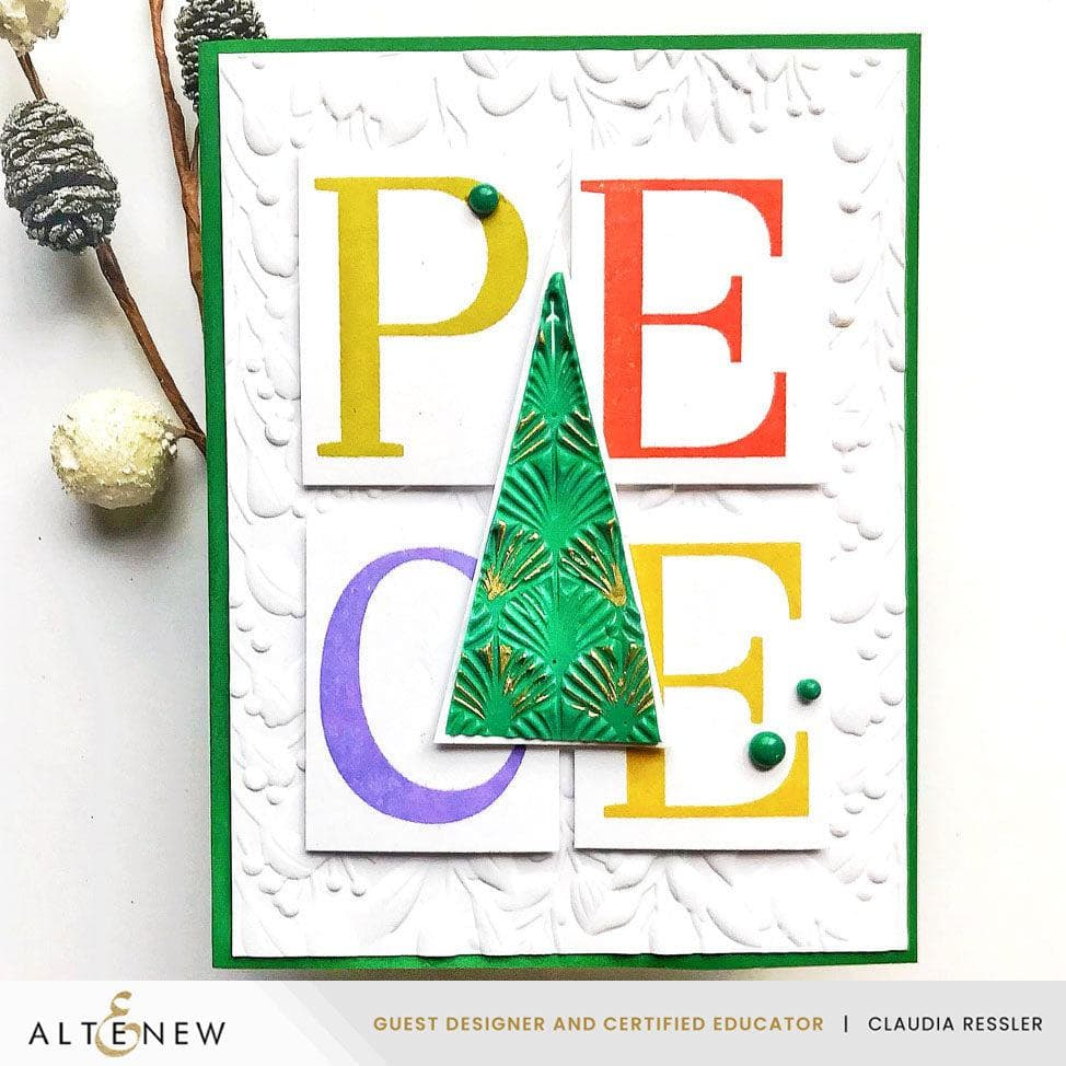 Festive Triangles Press Plate